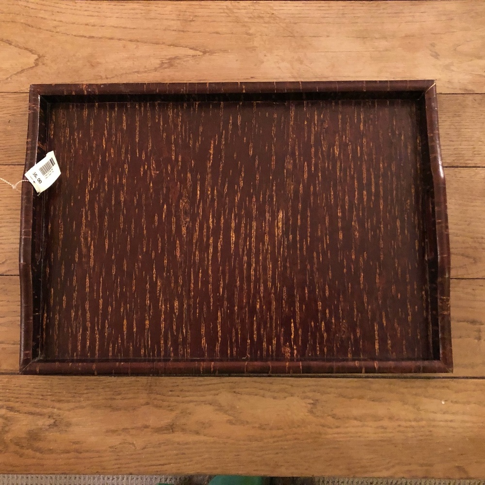 NWT Cherry Wood Serving Tray